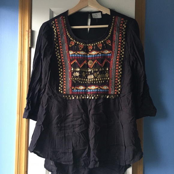 Anthropologie Ari Embellished HD in Paris tunic - Picture 7 of 13